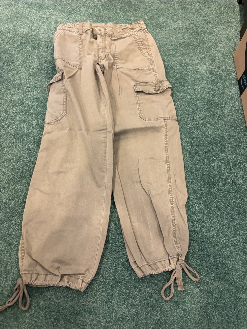 Wallflower Curvy Fit Cargo Utility Pants Gray‎ Size 3 Juniors EUC